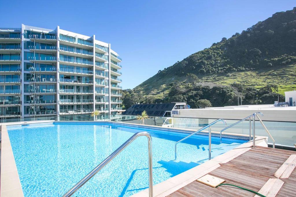 Marvelous Downtown Apartment Moments From Main Beach With Heated Pool, Gym And Parking Mount Maunganui Dış mekan fotoğraf