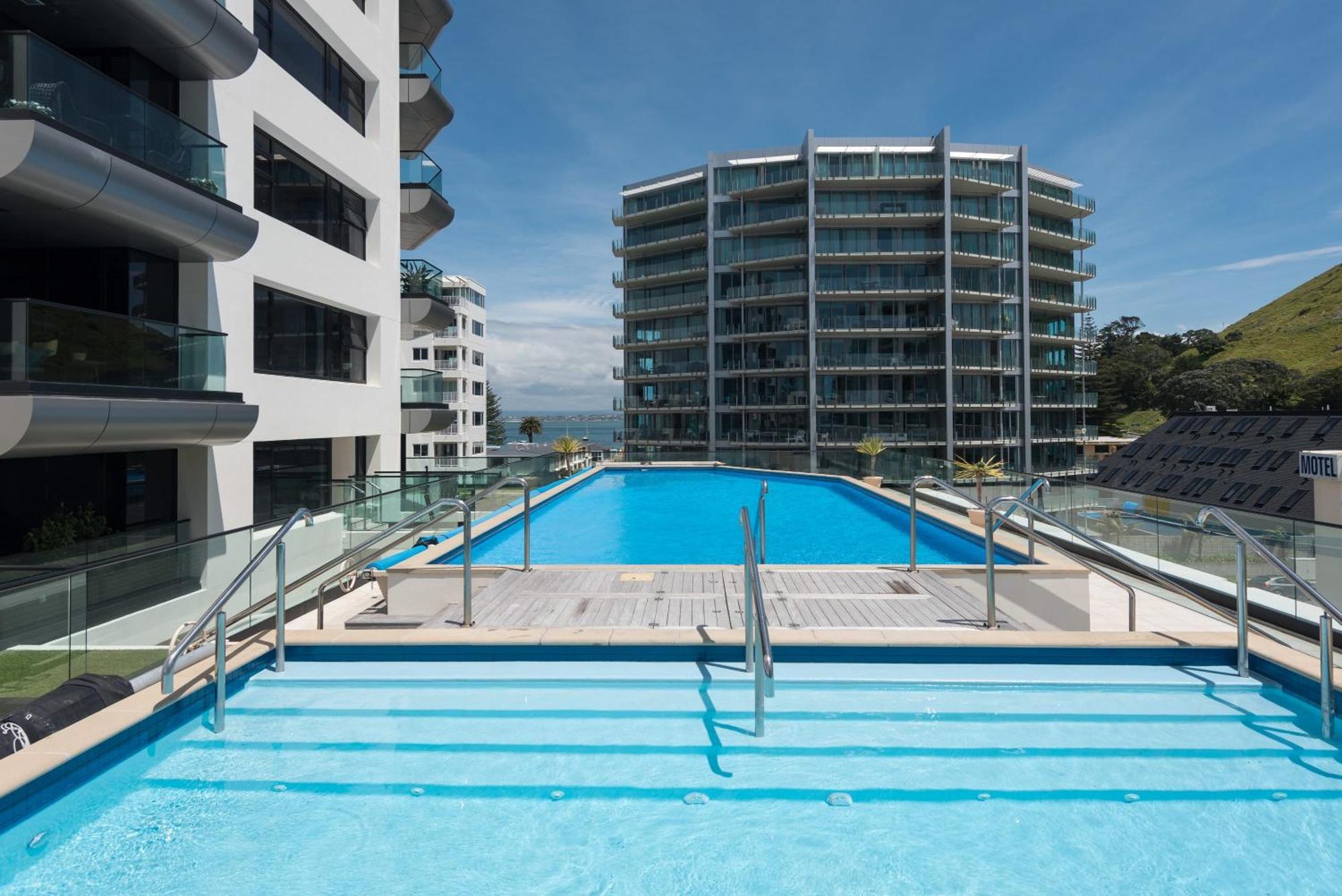 Marvelous Downtown Apartment Moments From Main Beach With Heated Pool, Gym And Parking Mount Maunganui Dış mekan fotoğraf